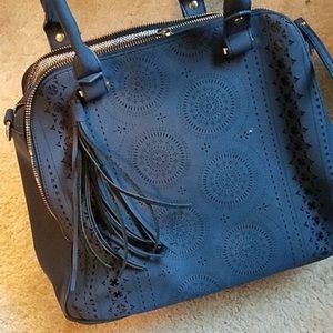 Navy blue handbag